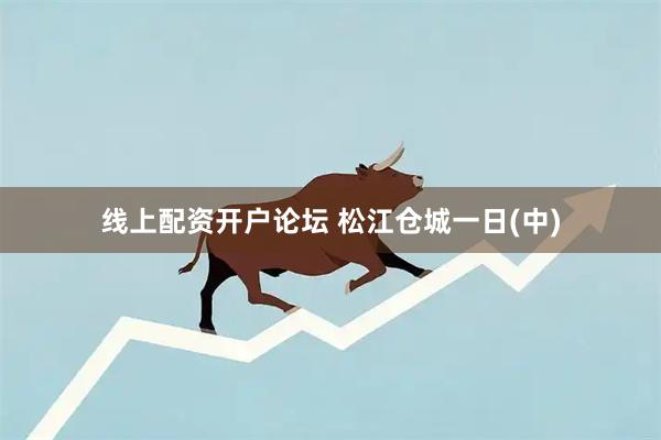 线上配资开户论坛 松江仓城一日(中)